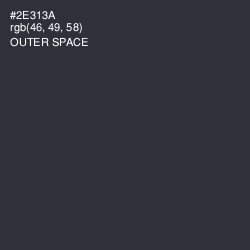 #2E313A - Outer Space Color Image